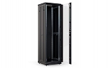 CCD ShT-NP-M-42U-800-800-S-Ch  19", 42U (800x800) Floor Mount Telecommunication Cabinet, Glass Front Door, Black внешний вид 4