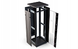 CCD ShT-NP-M-33U-600-1000-S-Ch  19", 33U (600x1000) Floor Mount Telecommunication Cabinet, Glass Front Door, Black внешний вид 2