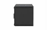 Шкаф телекоммуникационный настенный разборный черный 19”,6U(600x450), ШТ-НСр-6U-600-450-П-Ч дверь перфорированная ССД внешний вид 5