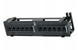 PP12-C5EU-D05 ITK 5e Category Wall Mount UTP Patch Panel, 12 Ports (IDC Dual)