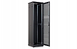 CCD ShT-NP-M-47U-600-800-P-Ch  19", 47U (600x800) Floor Mount Telecommunication Cabinet, Perforated Front Door, Black внешний вид 4