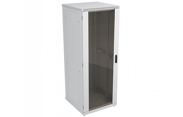 CCD ShT-NP-42U-800-1000-S  19", 42U (800x1000) Floor Mount Telecommunication Cabinet, Glass Front Door внешний вид 1