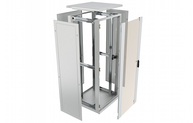 CCD ShT-NP-42U-800-800-S  19", 42U (800x800) Floor Mount Telecommunication Cabinet, Glass Front Door внешний вид 9