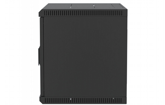 Шкаф телекоммуникационный настенный разборный черный 19”,9U(600x650), ШТ-НСр-9U-600-650-С-Ч дверь стекло ССД внешний вид 4