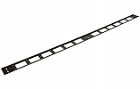 Органайзер кабельный вертикальный 18U, 90мм ОКВ-18-90-Ч черный ССД внешний вид 2