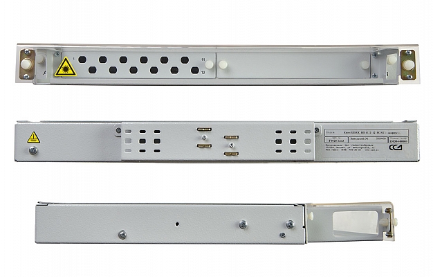 CCD ShKOS-VP-1U/2-12FC/ST Patch Panel (w/o Pigtails, Adapters) внешний вид 7