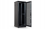 CCD ShT-NP-M-27U-600-600-P-Ch  19", 27U (600x600) Floor Mount Telecommunication Cabinet, Perforated Front Door, Black внешний вид 4