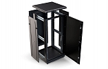 CCD ShT-NP-M-24U-600-600-M-Ch  19", 24U (600x600) Floor Mount Telecommunication Cabinet, Metal Front Door, Black внешний вид 2