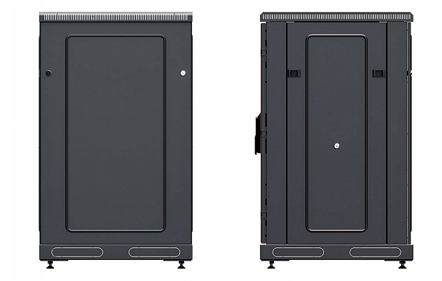 CCD ShT-NP-M-18U-600-800-M-Ch 19", 18U (600x800) Floor Mount Telecommunication Cabinet , Metal Front Door, Black внешний вид 5