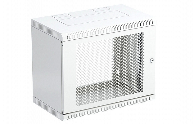 CCD ShT-NSr-9U-600-350-P  19", 9U (600x350) Wall Mount Dismountable Telecommunication Cabinet, Perforated Door внешний вид 1