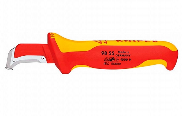 9855 Knipex Stripping Knife with Guide Shoe