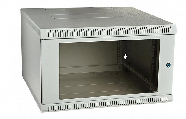 CCD ShT-NSs-18U-600-600-S  19", 18U (600x600) Wall Mount Welded Telecommunication Cabinet, Glass Door