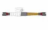 ИМАГ-Муфта-35-J-3х185 - комплект соединительной муфты холодной усадки для 3-жильного кабеля с изоляцией из СПЭ на 35 кВ, 3х120-240 мм2 внешний вид 1