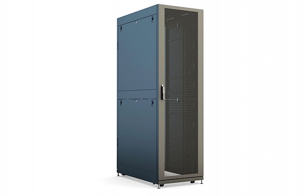 CCD ShT-NP-SCD-47U-800-1200-P2P 19", 47U (800x1200) Floor Mount Data Telecommunication Cabinet , Perforated Front Door, Double Perforated Rear Door, RAL9005 внешний вид 1