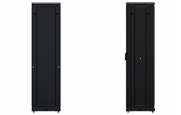 CCD ShT-NP-M-47U-600-600-M-Ch  19", 47U (600x600) Floor Mount Telecommunication Cabinet, Metal Front Door, Black внешний вид 5