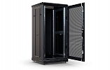 CCD ShT-NP-M-24U-800-800-P-Ch  19", 24U (800x800) Floor Mount Telecommunication Cabinet, Perforated Front Door, Black внешний вид 4