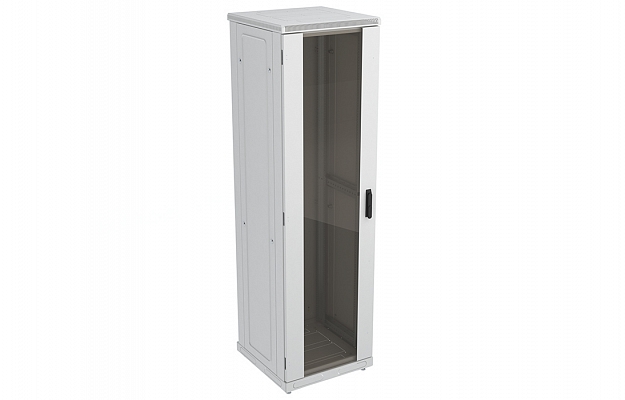 CCD ShT-NP-42U-600-800-S  19", 42U (600x800) Floor Mount Telecommunication Cabinet, Glass Front Door внешний вид 1