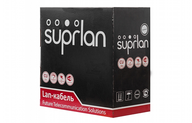 01-0320-1 SUPRLAN Standard UTP 5e 4x2xAWG24 Cu LSZH нг(А)-HF In. 305м (RUS) внешний вид 2