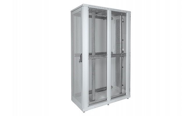 CCD ShT-NP-S-47U-800-1200-P2P  19", 47U (800x1200) Floor Mount Telecommunication Server Cabinet, Perforated Front Door, Perforated Double-Leaf Rear Door внешний вид 8