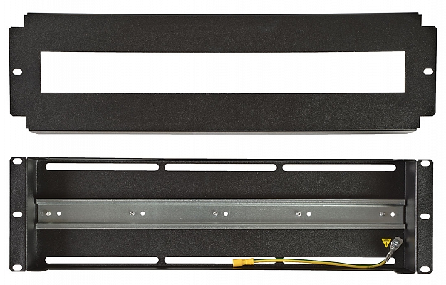 CCD 19"3U-Ch  DIN Rail Panel, Black внешний вид 6