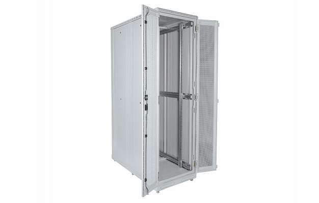 CCD ShT-NP-S-47U-600-1200-PP  19", 47U (600x1200) Floor Mount Telecommunication Server Cabinet, Perforated Front and Rear Doors внешний вид 2