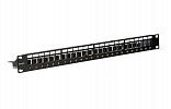 02-0054 REXANT PRO Патч-панель наборная 19", 1U, 24 порта, STP внешний вид 1