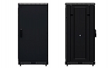 Шкаф телекоммуникационный напольный 19", 24U(600x1000), ШТ-НП-М-24U-600-1000-М-Ч, передняя дверь металл, черный ССД внешний вид 3