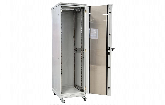 Шкаф телекоммуникационный напольный 19",33U(800x800), ШТ-НП-33U-800-800-П, передняя дверь перфорированная ССД внешний вид 2