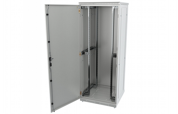 Шкаф телекоммуникационный напольный 19",42U(800x800), ШТ-НП-42U-800-800-М, передняя дверь металл ССД внешний вид 3