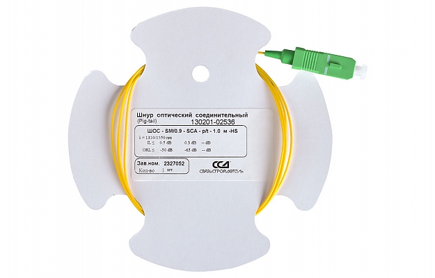 CCD HS-ShOS-SM/0.9mm-SC/APC-1.0m Pigtail внешний вид 2