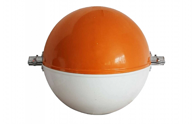 ШМ-ИМАГ-800-27,5-О/Б - сигнальный шар-маркер для ЛЭП, 27,5 мм, 800 мм, оранжево-белый