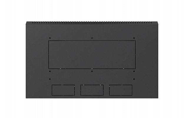 Шкаф телекоммуникационный настенный разборный черный 19”,6U(600x550), ШТ-НСр-6U-600-550-С-Ч дверь стекло ССД внешний вид 7