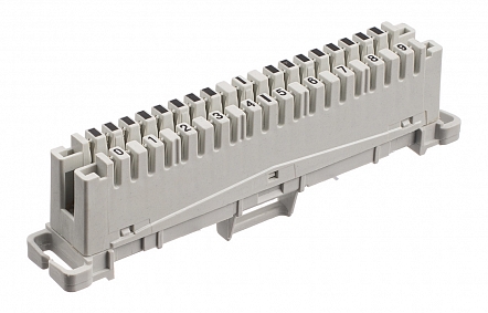 Плинт Эконом LSA Plus ПВТ-10Р 5е, 0...9