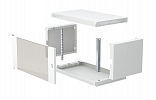 CCD ShT-NSr-6U-600-350-S  19", 6U (600x350) Wall Mount Dismountable Telecommunication Cabinet, Glass Door внешний вид 9