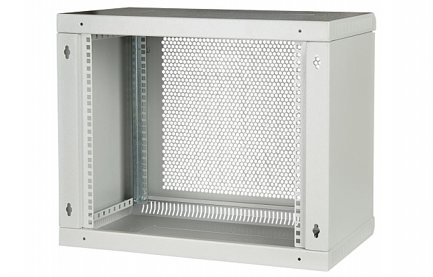 Шкаф телекоммуникационный настенный разборный 19”,12U(600x350), ШТ-НСр-12U-600-350-П дверь перфорированная ССД внешний вид 3