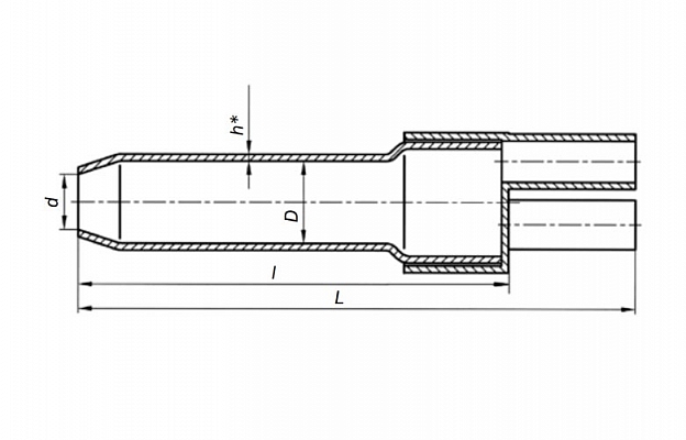 CCD 3MSR 0.3/0.5=0.1/0.3+0.1/0.2+0.1 Branch Splice Sleeve внешний вид 2