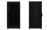 Шкаф телекоммуникационный напольный 19", 24U(600x1000), ШТ-НП-М-24U-600-1000-П-Ч, передняя дверь перфорация, черный ССД внешний вид 3