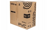 WRline WR-FTP-4P-C5E-PVC-GY Кабель витая пара, экранированный F/UTP, категория 5e, 4 пары (0,50 мм), одножильный, внутренний, PVC нг(А)-LS, серый, 305 м внешний вид 5