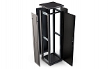 CCD ShT-NP-M-42U-800-1000-M-Ch  19", 42U (800x1000) Floor Mount Telecommunication Cabinet, Metal Front Door, Black внешний вид 2