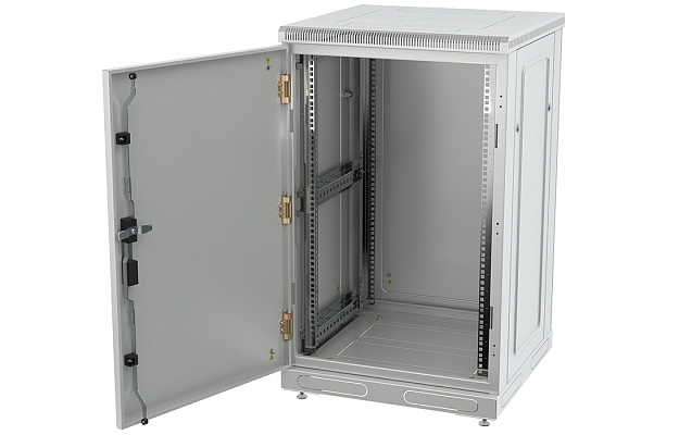 CCD ShT-NP-18U-600-1000-M  19", 18U (600x1000) Floor Mount Telecommunication Cabinet, Metal Front Door внешний вид 3