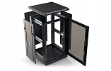 CCD ShT-NP-M-18U-600-800-P-Ch 19", 18U (600x800) Floor Mounted Telecommunication Cabinet , Perforated Front Door, Black внешний вид 2