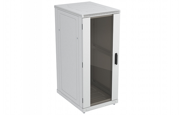 CCD ShT-NP-27U-600-600-S  19", 27U (600x600) Floor Mount Telecommunication Cabinet, Glass Front Door внешний вид 1