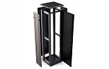 CCD ShT-NP-M-47U-600-600-M-Ch  19", 47U (600x600) Floor Mount Telecommunication Cabinet, Metal Front Door, Black внешний вид 2