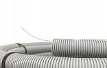 Hyperline FIC-СFPH-PVC-16 Труба ПВХ гофрир. тяжёлая, d 16 с зондом, 100м.п., цвет серый внешний вид 2