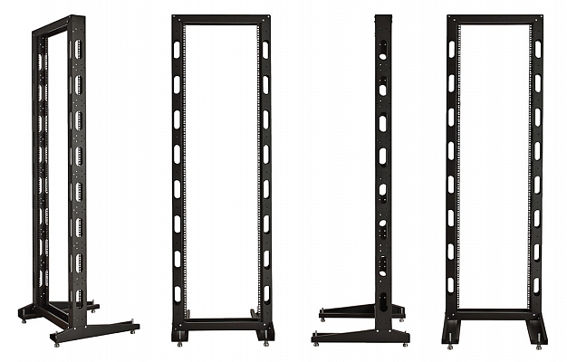 CCD ST-42U-1M-K-Ch Single-Frame Telecommunication Rack, Black (complete) внешний вид 2