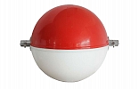 ШМ-ИМАГ-800-11-К/Б - сигнальный шар-маркер для ЛЭП 11 мм, 800 мм, красно-белый