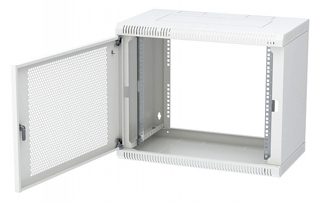 CCD ShT-NSr-9U-600-350-P  19", 9U (600x350) Wall Mount Dismountable Telecommunication Cabinet, Perforated Door внешний вид 3