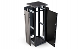 CCD ShT-NP-M-33U-600-800-M-Ch  19", 33U (600x800) Floor Mount Telecommunication Cabinet, Metal Front Door, Black внешний вид 2