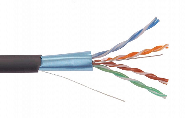 LC3-C5E04-339 ITK F/UTP Twisted Pair Cable, Cat.5E, 4x2x24AWG Solid, LDPE, 305 m, Black