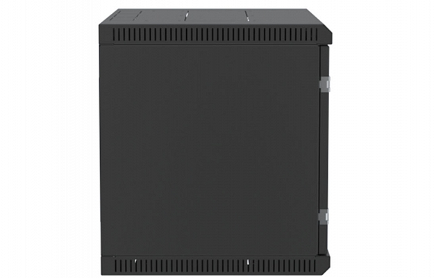 Шкаф телекоммуникационный настенный разборный черный 19”,9U(600x350), ШТ-НСр-9U-600-350-С-Ч дверь стекло ССД внешний вид 7